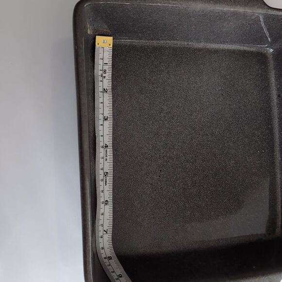 stoneware Square grey Marled glazed Baking Dish - Picture 4 of 7